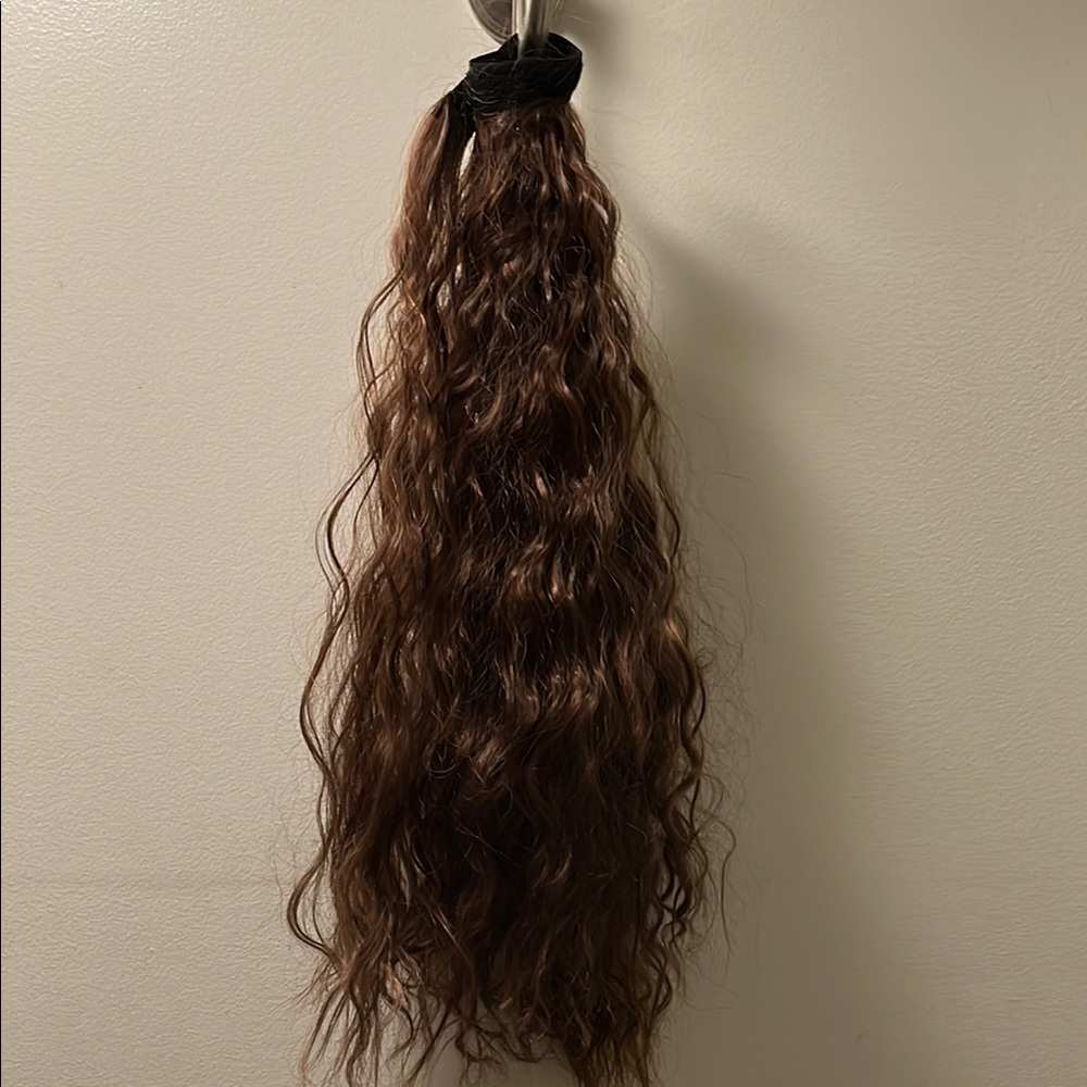 Natural Brown Wavy Hair Extension
